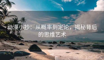 动漫小抄：从概率到定论，揭秘背后的思维艺术