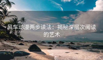 风车动漫两步读法：揭秘深层次阅读的艺术