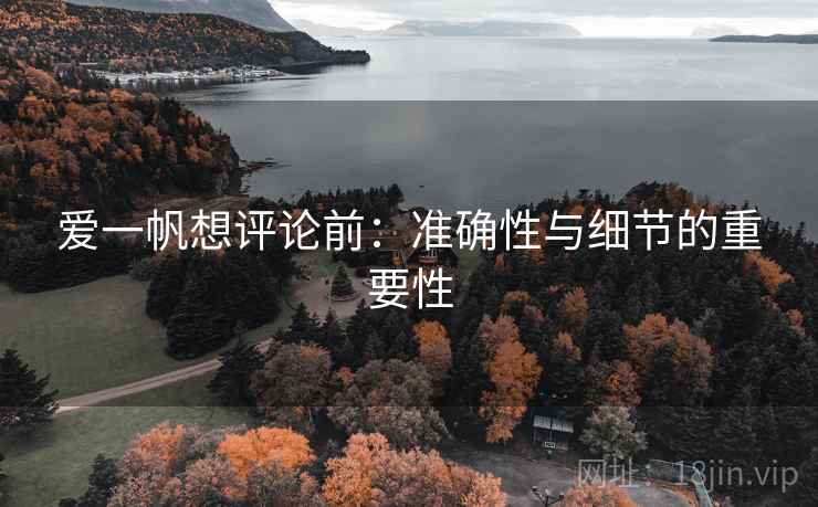 爱一帆想评论前:准确性与细节的重要性 爱一帆想评论前:准确性与细节的重要性